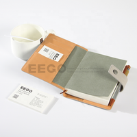 Organiseur de poche Eco Journal, agenda relié, agenda en cuir, impression personnalisée, carnet A6 avec boucle pour stylo
