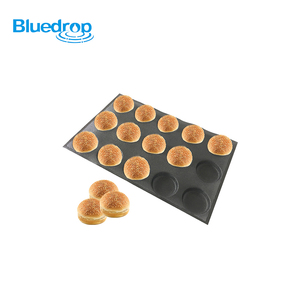 Hình Thức Nướng Bánh Hamburger Linh Hoạt Cho Lò Nướng Thương Mại Đục Lỗ Không Dính Silicone Khay Nướng Bánh Khuôn Bun - Product Image 4