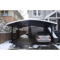 Auvent de stationnement extérieur en aluminium et panneaux, abri de voiture, style élégant et luxueux, personnalisable, bricolage