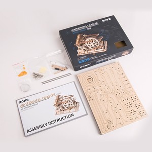 Robotime Rokr US Entrepôt Laser Cut Assembler Jouets LG501 <span class=keywords><strong>Mécanique</strong></span> Marbre Run <span class=keywords><strong>3D</strong></span> Puzzles en Bois - Product Image 4