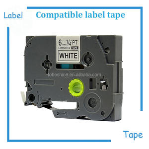 Ruban d'étiquettes TZE TZe-211 TZe211 tz211 rouge sur blanc 6mm x 8m (1/4x26 ") Compatible imprimante Brother <span class=keywords><strong>ptouch</strong></span> - Product Image 1