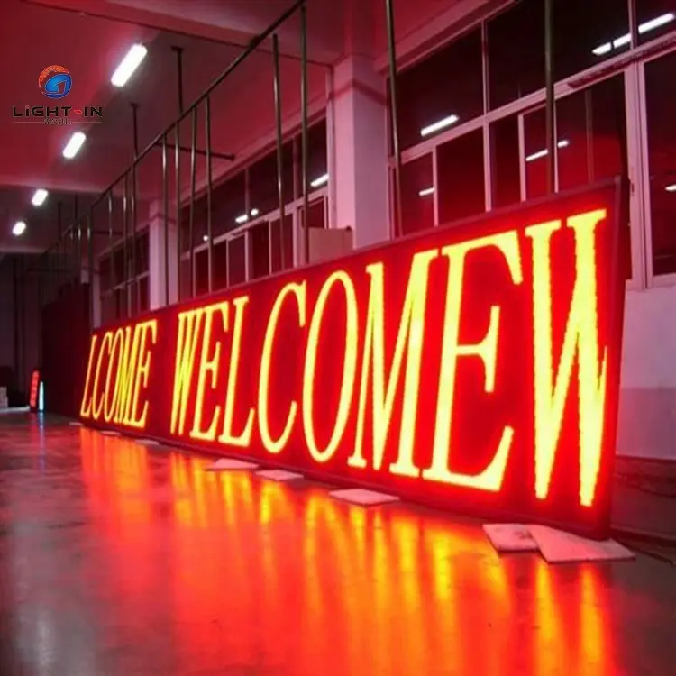 software for led panel control display boards led signboard outdoor indoor single color moving LED sign