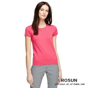a granel en <span class=keywords><strong>blanco</strong></span> <span class=keywords><strong>jersey</strong></span> de manga corta <span class=keywords><strong>mujer</strong></span> primavera 2015 suéter - Product Image 5