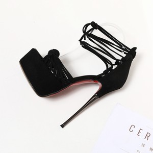 2019 <strong>High</strong> Quality Women <strong>High</strong> <strong>Heel</strong> Electroplate Stiletto <strong>Heel</strong> Shoes Platform Shoes Sexy <strong>Heels</strong> Lace up Women Sandals - Product Image 5