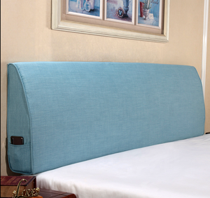 Divano In lino Grande Morbido <span class=keywords><strong>letto</strong></span> Imbottito Supporto di Lettura Testata <span class=keywords><strong>con</strong></span> Triangolare Cuneo Cuscino Dello Schienale cuscino - Product Image 3