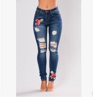 Venta al por mayor jeans flores por mayor-Compre online los mejores jeans  flores por mayor lotes de China jeans flores por mayor a mayoristas |  Alibaba.com