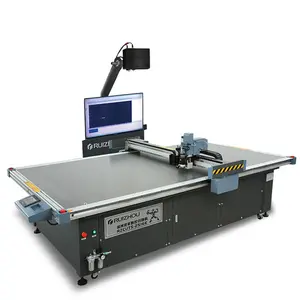 Mesin Pemotong Pisau Otomatis CNC Ruizhou Mudah Dioperasikan untuk Industri Garmen Pakaian Alas Kaki