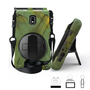 360 Rotation Kickstand Hand Strap Drop Proof Shockproof Protective Case For Samsung Galaxy Tab Active 2 8.0 SM-T390 SM-T395