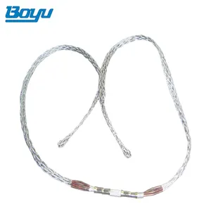 Wire Rope Temporary Mesh Sock Joints Cable Sleeve Connector For Power Line Construction