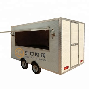 Teel inoxidable alimentos remolque móvil carrito de comida bocadillos camión con precio de fábrica - Product Image 5