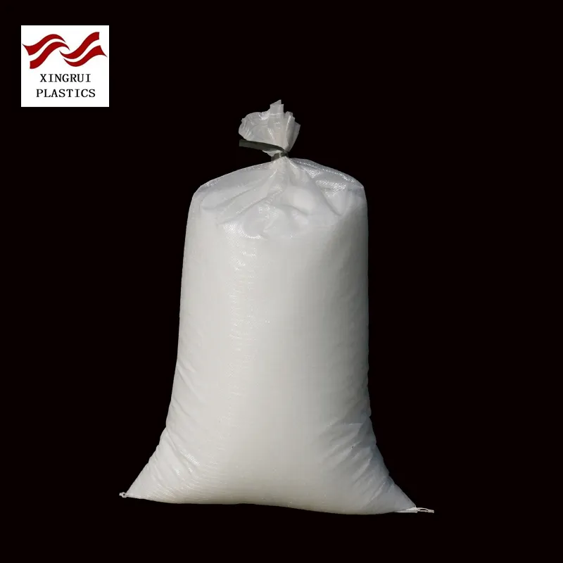 Sacs en plastique transparent PP/PE tissés, 100/25/50kg, sacs pour emballage de riz, aliments, pommes de terre et légumes