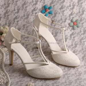 Elegante Pizzo Bianco <span class=keywords><strong>Scarpe</strong></span> Da Sposa Da Sposa - Product Image 1