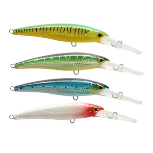 HONOREAL Minnow ตกปลาเหยื่อ VMC Hooks Hard Lure Bass เหยื่อน้ำเค็ม