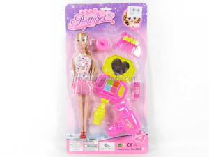 Jinming enfants jouer maison jouet <span class=keywords><strong>maquillage</strong></span> beauté jouet ensemble <span class=keywords><strong>avec</strong></span> poupée - Product Image 2