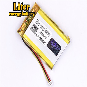 Connector 1,25-3 p 3,7 V 603450 1200 mAh rechargeable LiPo battery solar Li ion polymer lithium battery with PCM - Product Image 1