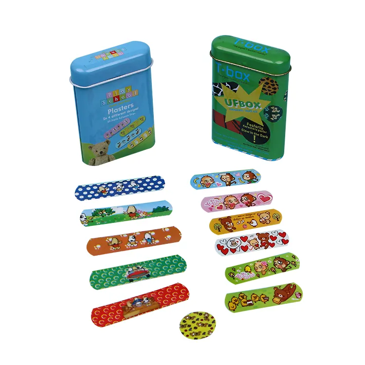 Bandage adhésif dessin animé coloré pour enfants, bande imprimée personnalisée, aide pour pansement, plâtre, cadeau de promotion, nouvelle collection