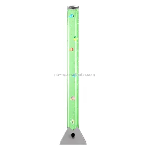 80cm LED 감각 기분 버블 5 물고기 워터 타워 튜브 플로어 램프 라이트 NX-XHY-80