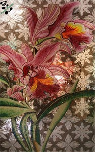 MB SMM12-A Piastrelle da Parete per Camera da Letto, Mosaico Artigianale, Dipinti su Vetro con Motivi Floreali, Murales Decorativi - Product Image 4