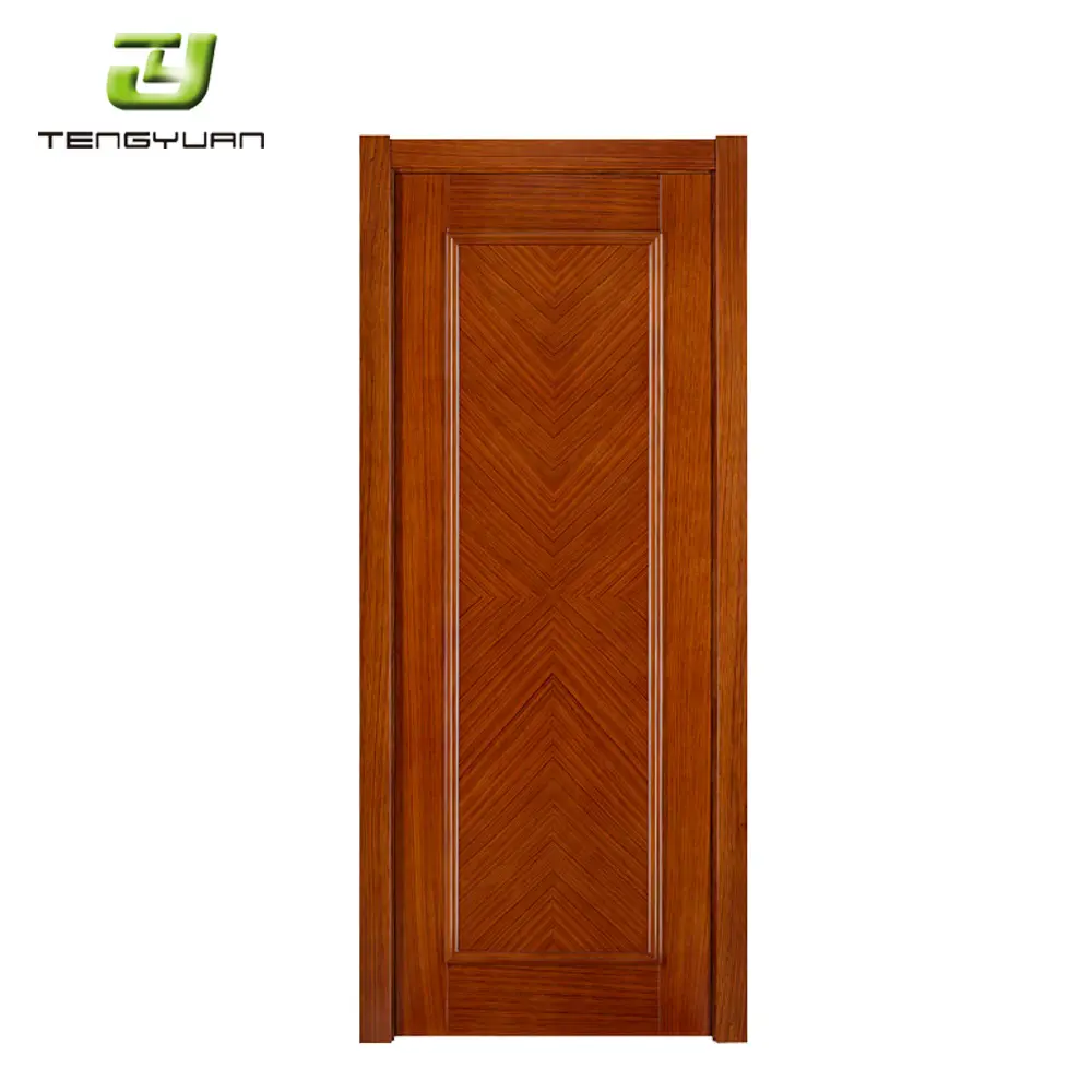 China simples sala de teca sólida porta do quarto da porta interior porta de madeira projeta flash