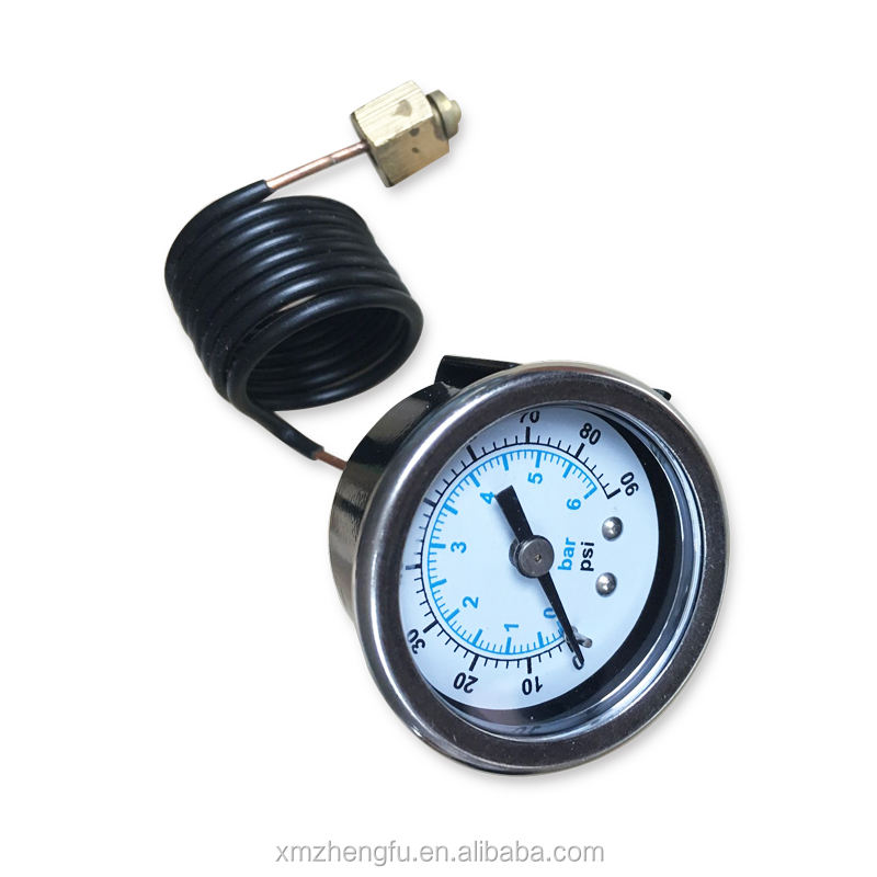 37 Mm Kapiler Steam Boiler Mini Pressure Gauge