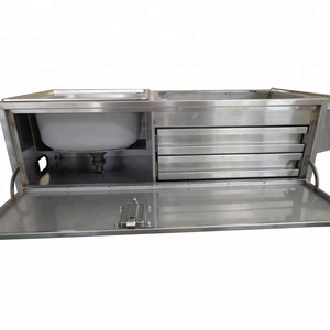 Nouvelle conception de petite cuisine mobile coulissante en acier inoxydable pour caravane de camping, à vendre - Product Image 2