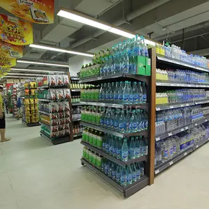 Heavy Duty rack Épicerie Affichage Étagères/Étagères Pour Général Magasin Supermarché Étagère gondole/mini mart étagères