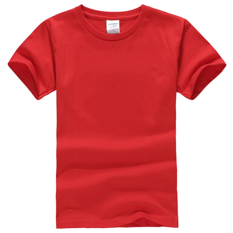 Camiseta transpirable Lisa para niños, camisetas para niños y niñas, ropa de algodón de Color sólido para bebés, camisetas lisas blancas y negras para niños