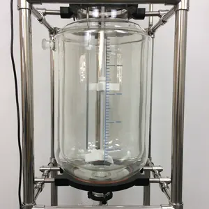 Топацелаб, автоматический лабораторный реактор со стеклянной оболочкой, настраиваемый, 1 л 50 л, новый реакционный чайник 50 л-100 л, двойной стеклянный реактор