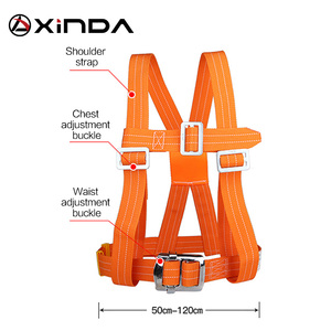 สายรัดอกโพลีเอสเตอร์ XINDA สำหรับงานบนที่สูง สายรัดนิรภัยสำหรับปีนเขา อุปกรณ์ป้องกันส่วนบุคคลสำหรับป้องกันการตก - Product Image 5