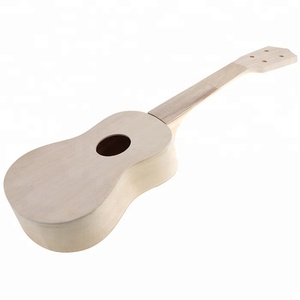 23 pollici semplice e divertente Ukulele Kit fai da te Hawaii <span class=keywords><strong>chitarra</strong></span> lavoro manuale supporto pittura giocattolo per bambini assemblaggio per amatoriale - Product Image 3