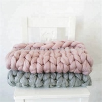 Most Popular Undyed Natural Merino Combed Top Wool Roving Spinning Felting Fiber Bulky Roving