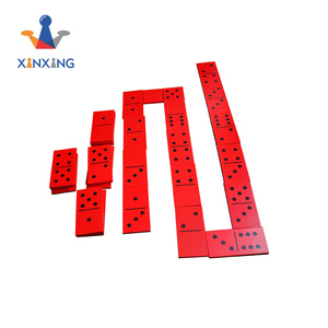 Géant Dominos En Bois 28 Pièces avec Sac Jumbo rouge et Chiffres Noirs, Enfants Adultes Jeux De Plein Air - Product Image 2
