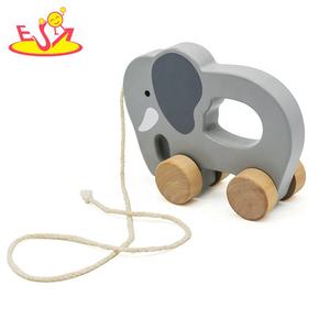 子供木製象ドラッグおもちゃ卸売W05B084 - Product Image 3