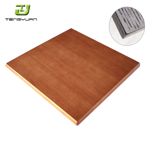 Venta al por mayor cuadrada Mesa de madera rústica Mesa de madera maciza Restaurante Mesa Tops - Product Image 2
