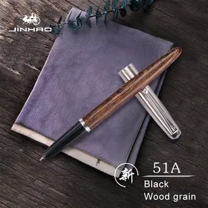 Jinhao 51A سلسلة الجملة الكلاسيكية برميل خشبي الترويجية قلم حبر