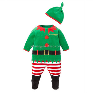 2016 boutique children clothing wholesale red santa claus Christmas costumes for girls - Product Image 5