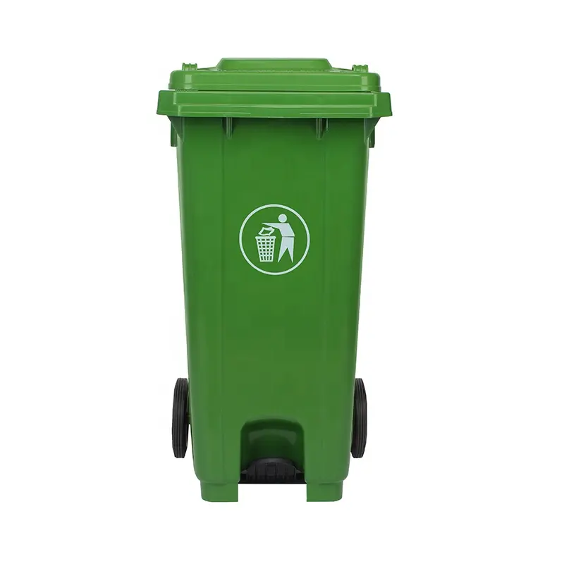 240lt wheelie bin and 240l plastic dustbin foot pedal