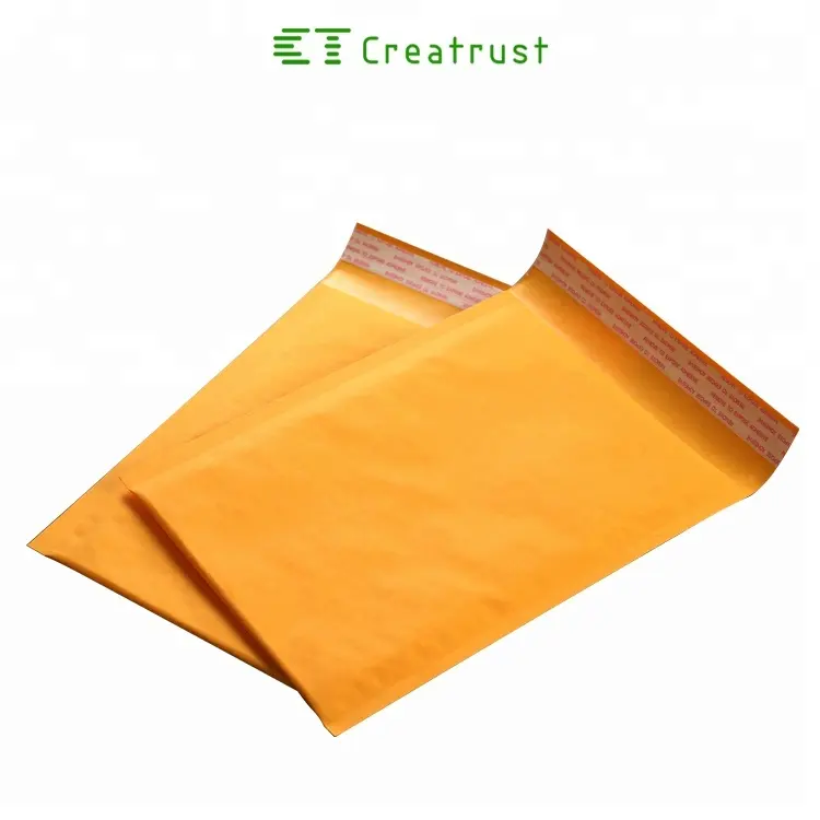 Toptan çeşitli boyut kraft zarf özelleştirilmiş baskılı küçük kabarcık postaları