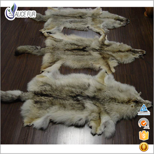 La piel real de la piel del coyote de la alta calidad caliente de la venta curvó la piel genuina de la piel de la piel con preci - Product Image 2