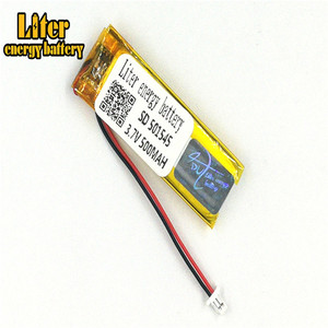 Plug 1.0-2 P 3.7 V 501545 mah 500 lithium polymer lipo rechargeable battery li ion Solar lithium battery with PCM - Product Image 1