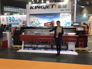 Kingjet <span class=keywords><strong>3</strong></span>.2 M Konica 512i cabezal de impresión digital vinilo Flex banner impresora solvente/Plotter/máquina de impresión - Product Image 4