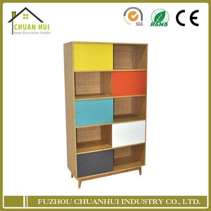 Diseño de color moderna librería madera DIY estantería estante de <span class=keywords><strong>la</strong></span> pared - Product Image 1