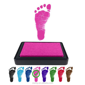 Tampon d'encre Premium lavable pour les mains et les pieds, pour bébé, produit de grande taille, sûr, Permanent, Non toxique, disponible en plusieurs couleurs, vente en gros, - Product Image 4