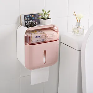 Großhandel Küche Toilette Hotel Auto Seidenpapier Bad Toilette Taschentuch Rolle Serviette Veranstalter Kunststoff klar Taschentuch Box Halter