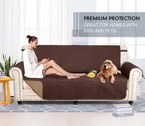 Reversible Soft Quilted Armchair Recliner Sofa Hund Haustiere Sofa Couch bezüge Set Wasserdichte Mikro faser Sofa bezug