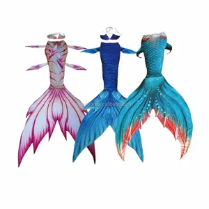 Pakaian Pantai Anak Ekor Putri Duyung, Mainan Ekor Putri Duyung dengan Monofin untuk Berenang