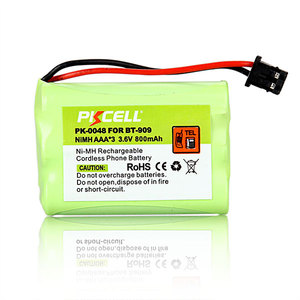 Ni-MH AAA * 3 3,6 V 800 mAh batería de la batería del teléfono BT-909 PK-0048 con buena calidad - Product Image 1