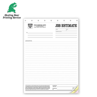 Commande de vente personnalisée livre reçu facture en double 50 ensembles formulaire autocopiant