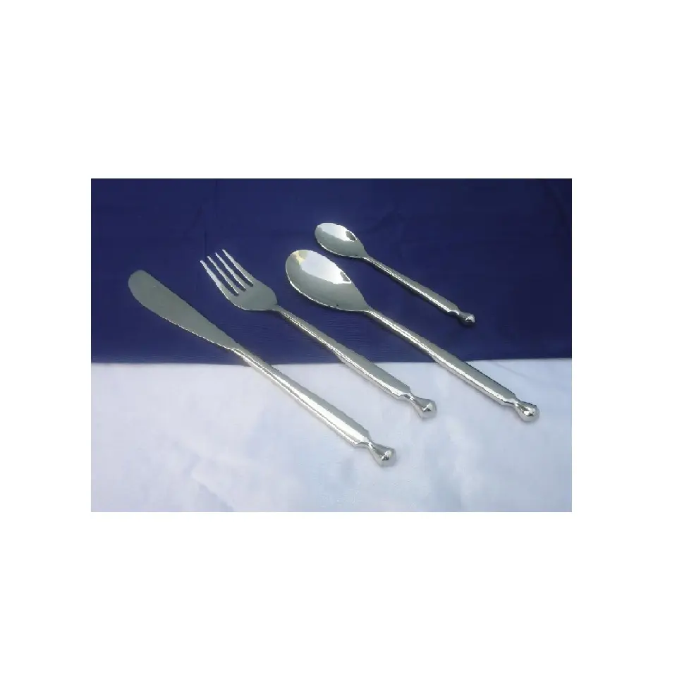 Tùy chỉnh kim loại Bộ dao kéo sang trọng chất lượng cao bằng thép không gỉ dao muỗng nĩa Flatware sets bạc thiết lập dao kéo cho khách sạn