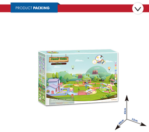 Ciudad pequeña batería ranura auto-juguete interesante <span class=keywords><strong>pista</strong></span> de coches de plástico para niño - Product Image 5